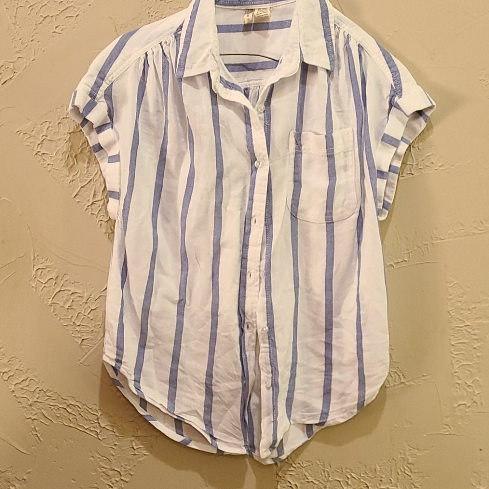 Japna button up blouse sz sm